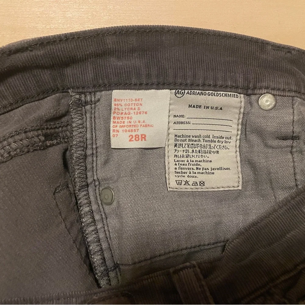 AG Adriano Goldschmied the Stilt cigarette leg jean size 28R - Picture 4 of 5